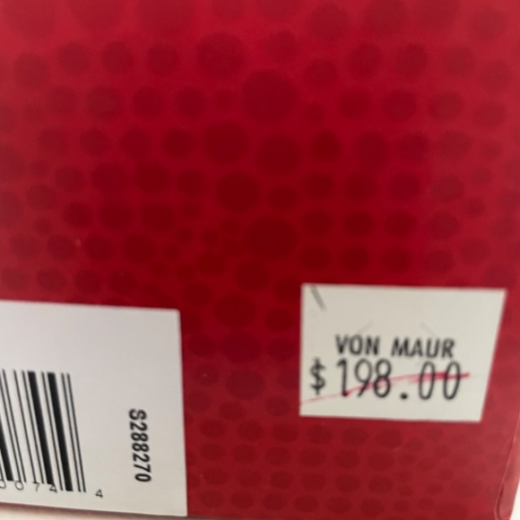 NWT Donald Pliner Black Crepe Elastic Mirror Heel Pumps Size 8 - Picture 8 of 8